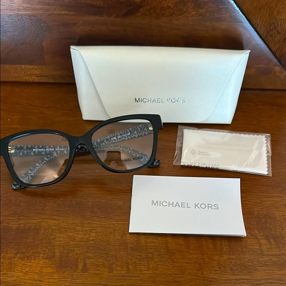 Michael Kors Black Eyeglasses for prescription with Case New